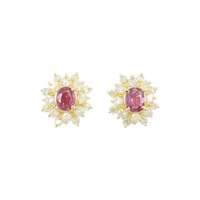 K18YG ルビー ピアス 0.88CT