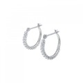 PT フープ ダイヤモンド ピアス 0.30CT