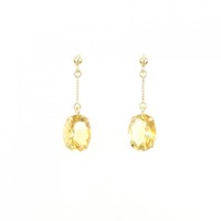 【新品】K18YG シトリン ピアス