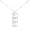K18WG ダイヤモンド ネックレス 1.43CT
