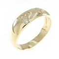 K18YG オンプ ダイヤモンド リング 0.10CT