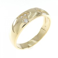 K18YG オンプ ダイヤモンド リング 0.10CT