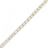 K18YG ダイヤモンド ブレスレット 7.00CT