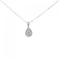 K18WG ダイヤモンド ネックレス 0.20CT