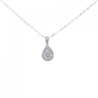 K18WG ダイヤモンド ネックレス 0.20CT