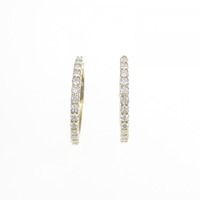 【新品】K18YG ダイヤモンド ピアス 0.800CT