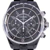 シャネル J12 41mmクロノセラミック H0940 セラミック 自動巻