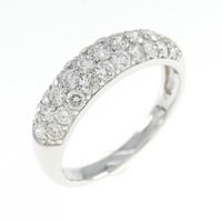 K18WG パヴェ ダイヤモンド リング 0.70CT