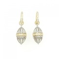 K18YG/PT 2WAY ダイヤモンド ピアス 0.61CT