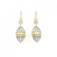 K18YG/PT 2WAY ダイヤモンド ピアス 0.61CT