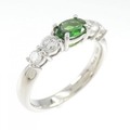 PT グリーンガーネット リング 0.42CT