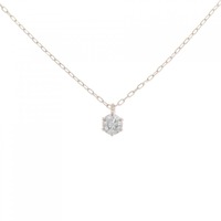 K18PG ソリティア ダイヤモンド ネックレス 0.15CT