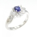 PT サファイヤ リング 0.37CT