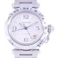 カルティエ パシャC GMT W31029M7 SS 自動巻