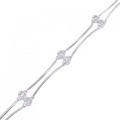 K18WG ダイヤモンド ブレスレット 0.50CT