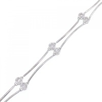 K18WG ダイヤモンド ブレスレット 0.50CT