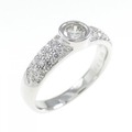 K18WG ダイヤモンド リング 0.25CT