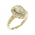 K18YG ダイヤモンド リング 0.48CT