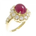 K18YG ルビー リング 2.03CT