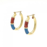 750YG フープ 樹脂 ピアス