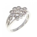 K18WG ダイヤモンド リング 0.70CT