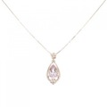 K18PG フラワー ベリル ネックレス 1.28CT