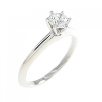 ティファニー クラシックソリティア リング 0.34CT H VVS2 3EXT