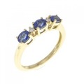 K18YG サファイヤ リング 0.62CT