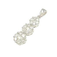 K18WG ダイヤモンド ペンダント 1.00CT