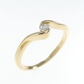 K18YG ダイヤモンド リング 0.10CT