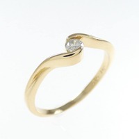 K18YG ダイヤモンド リング 0.10CT