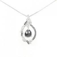 K18WG ダイヤモンド ネックレス 1.12CT