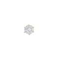 K18YG ソリティア ダイヤモンド ピアス 片耳 0.21CT