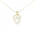 K18YG 2WAY ダイヤモンド ネックレス 0.2CT