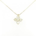 K18YG フラワー ダイヤモンド ネックレス 2.00CT