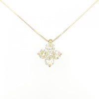 K18YG フラワー ダイヤモンド ネックレス 2.00CT