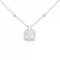 K18PG/K18WG ダイヤモンド ネックレス 0.90CT