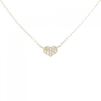 K18YG ハート ダイヤモンド ネックレス 0.08CT