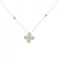 K18YG フラワー ダイヤモンド ネックレス 0.27CT