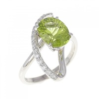 PT ペリドット リング 1.73CT