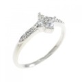 K18WG ダイヤモンド リング 0.21CT