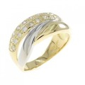 K18YG/PT ダイヤモンド リング 0.52CT