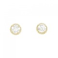 【リメイク】K18YG/ST ダイヤモンド ピアス 0.210CT 0.249CT E SI1 Good
