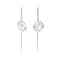 K18WG ダイヤモンド ピアス 0.06CT