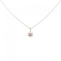 K18YG スター サファイヤ ネックレス 0.18CT 拡散処理未検査