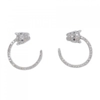 K18WG ダイヤモンド ピアス 1.00CT