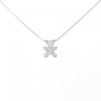 K18WG ベア ダイヤモンド ネックレス 0.65CT