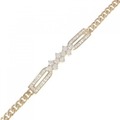 K18YG ダイヤモンド ブレスレット 1.24CT