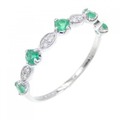 PT エメラルド リング 0.23CT
