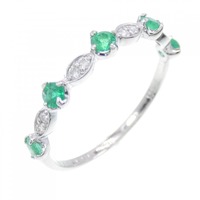 PT エメラルド リング 0.23CT